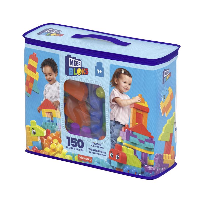 MEGA BLOKS Bigger Building Blocks Multicolored 150 pc