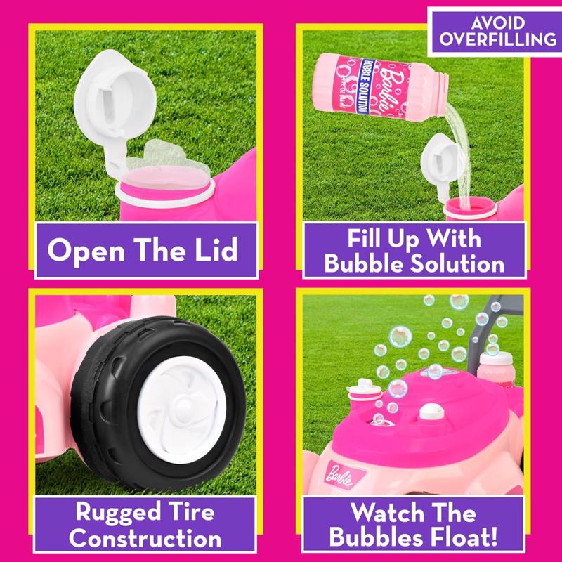 Barbie Barbie Bubble N Go Mower Pink
