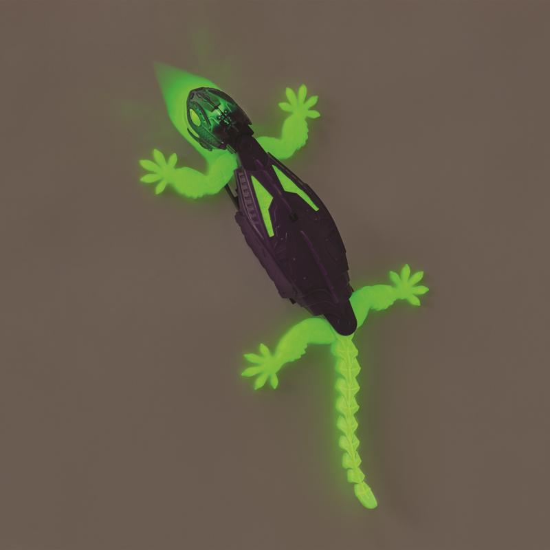 Hex Bots Gecko Rechargeable Remote Control Robot Green/Purple