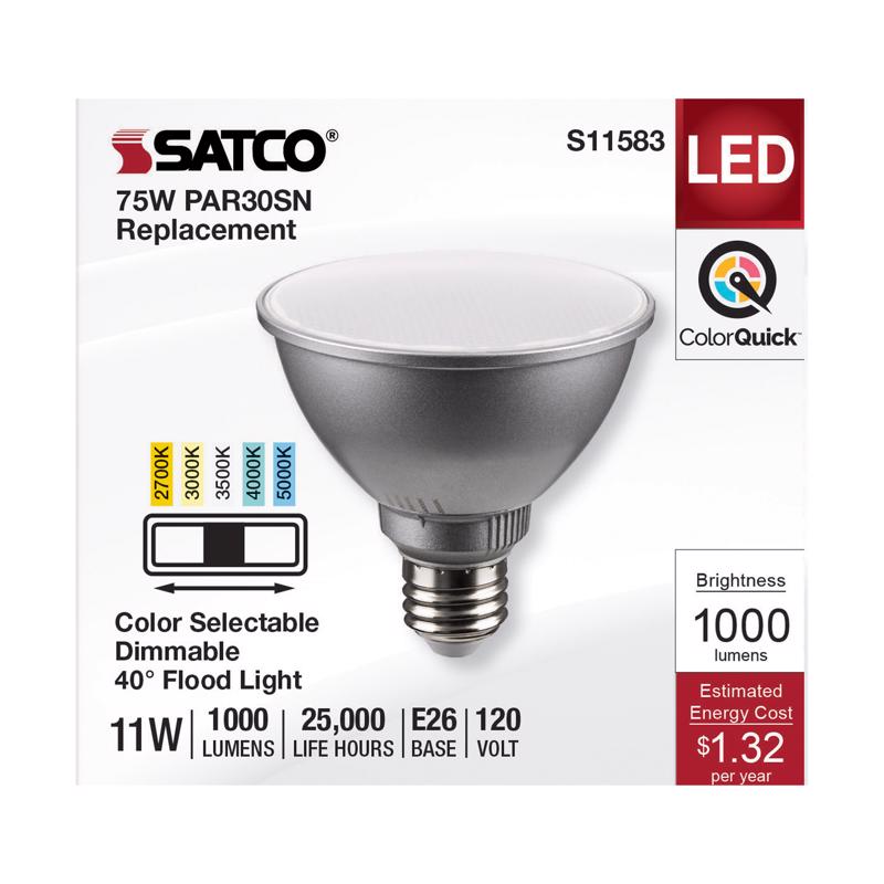 Satco PAR30SN E26 (Medium) LED Bulb Tunable White/Color Changing 75 Watt Equivalence 1 pk