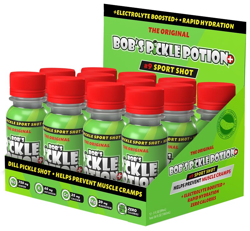 Bob's Pickle Potion 891972002051 Sport Drink, 3 oz, Pack of 12