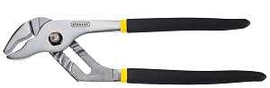 STANLEY 84-109 Joint Pliers, 8 in OAL, 1 in Jaw Opening, Black Handle, Cushion Grip Handle