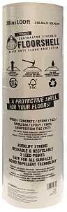 Trimaco FloorShell 12380 Heavy-Duty Temporary Surface Protector, 100 ft L, 38 in W, 46 mil Thick, Fiber, Brown/Tan