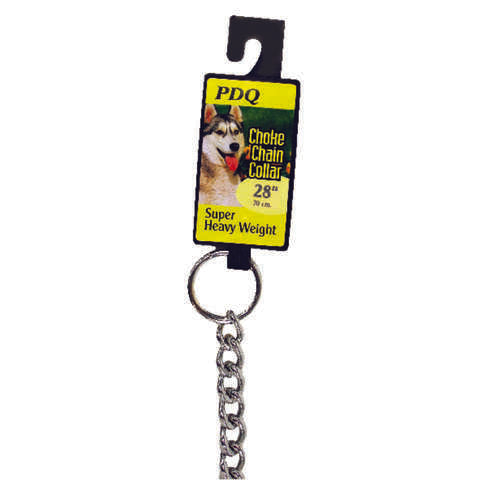 PDQ Silver Steel Dog Choke Chain Collar Large/X-Large
