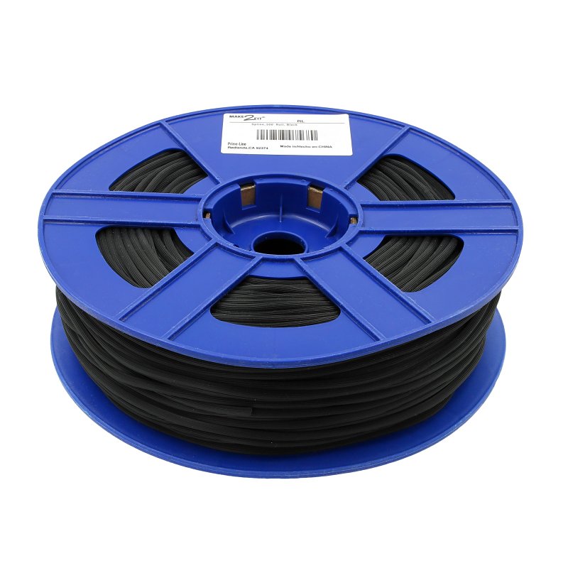 Make-2-Fit P 7946 Screen Retainer Spline, 0.185 in D, 500 ft L, Vinyl, Black, Round