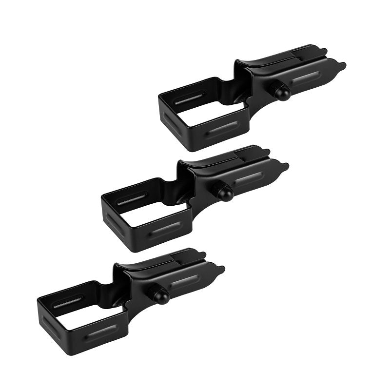 Nuvo Iron BU04RTXB Universal Bracket, Steel, Textured Black, Galvanized, For: Fence Panels