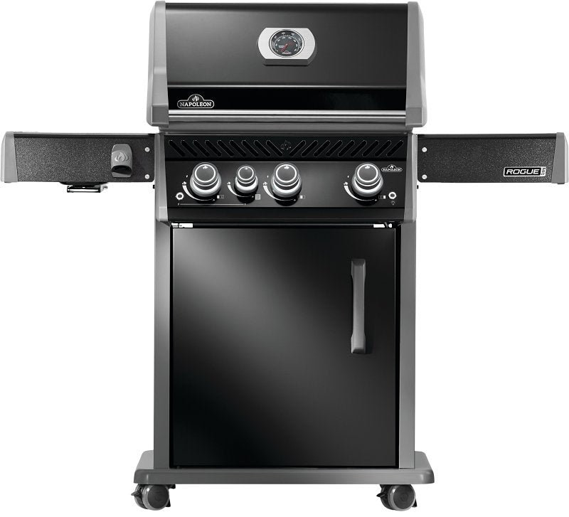 Napoleon Rogue PRO 425 Series RP425SIBNK-2 Gas Grill with Infrared Side Burner, 42,000 Btu, Natural Gas, 3-Burner