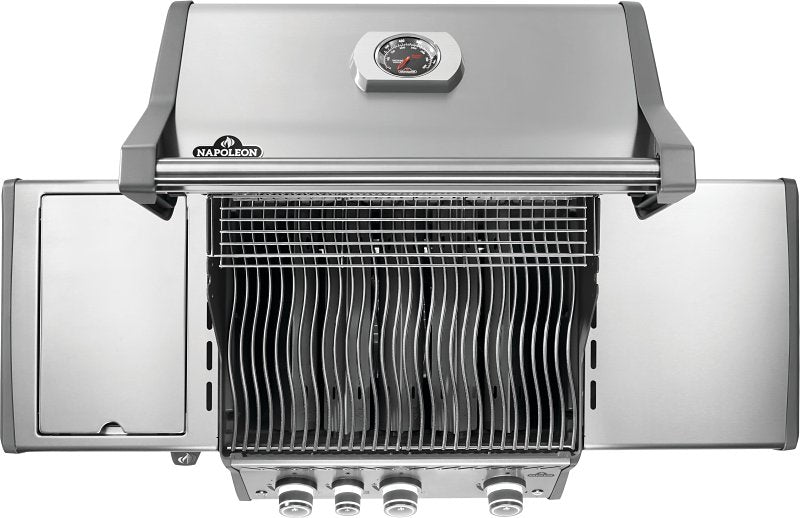 Napoleon Rogue PRO 425 Series RP425SIBNSS-2 Gas Grill with Infrared Side Burner, 42,000 Btu, Natural Gas, 3-Burner