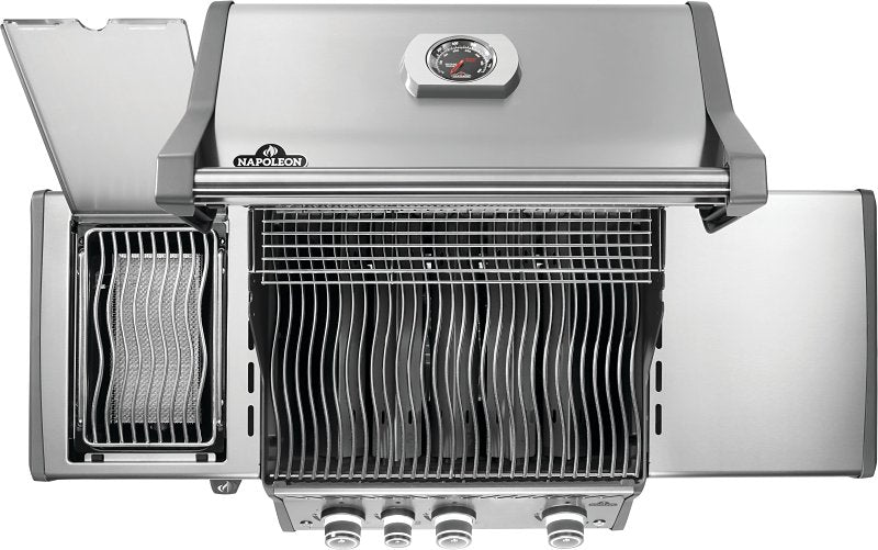 Napoleon Rogue PRO 425 Series RP425SIBNSS-2 Gas Grill with Infrared Side Burner, 42,000 Btu, Natural Gas, 3-Burner
