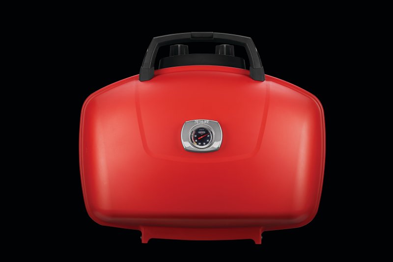 Napoleon TRAVELQ 285 Series TQ285-RD-1-A Gas Grill with Griddle, 12,000 Btu, Liquid Propane, 2-Burner, Red