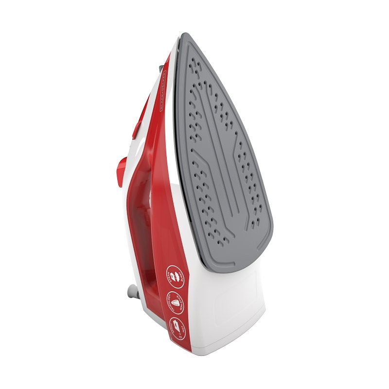 Black+Decker IR20VR-2 Variable Control Compact Steam Iron, 1200 W, Red