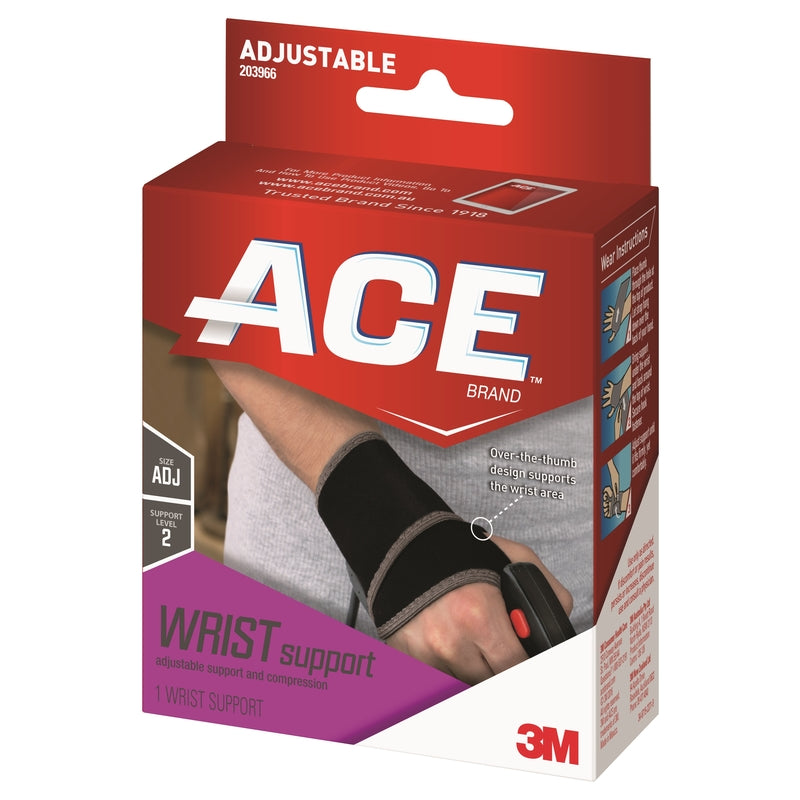 3M Ace Black Wrist Support 1 pk