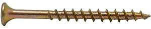 ProFIT 0333179G Multi-Purpose Screw, #9 Thread, 3 in L, Coarse Thread, Bugle Head, Star Drive, Yellow Zinc, 25 lb