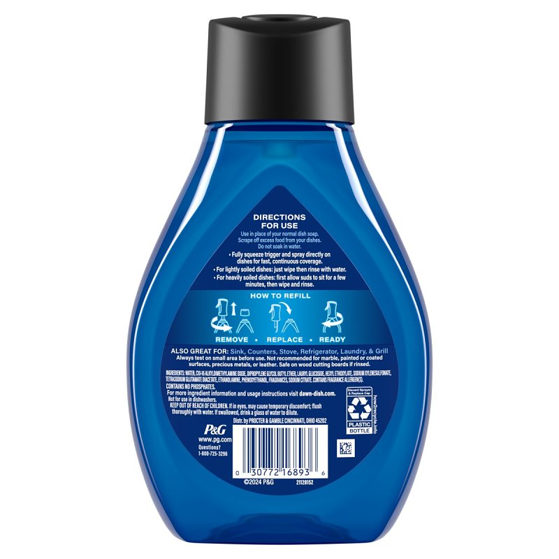 Dawn Powerwash 80812932 Dish Spray Refill, 16 oz Bottle, Liquid, Fresh