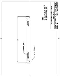 Plumb Pak EZ Series PP23884 Sink Supply Tube, 1/2 in Inlet, FIP Inlet, 1/2 in Outlet, FIP Outlet, Vinyl Tubing, 16 in L