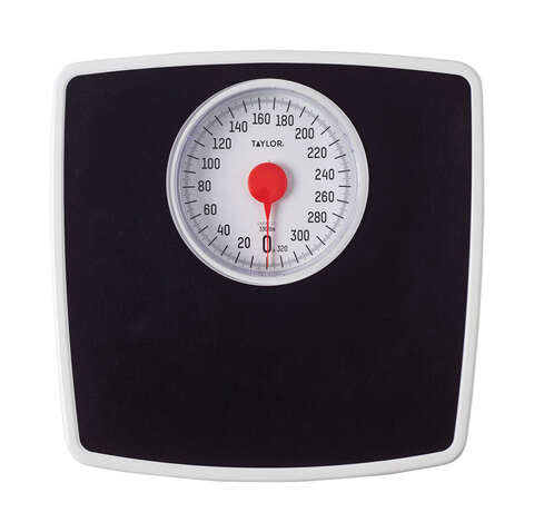 Taylor 330 lb Analog Bathroom Scale Black, Pack of 2