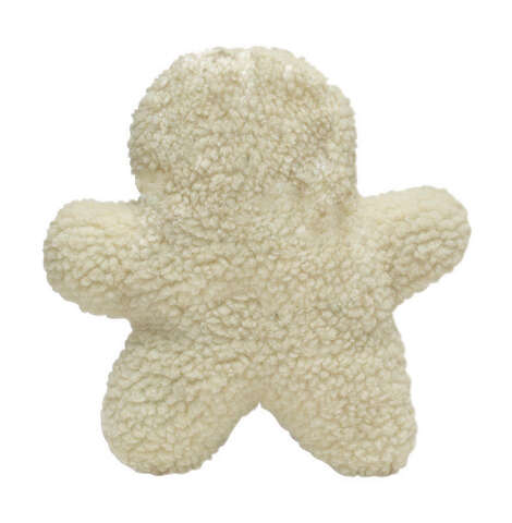 Boss Pet Digger's White Plush Gingerbread Man Dog Toy Large 1 pk