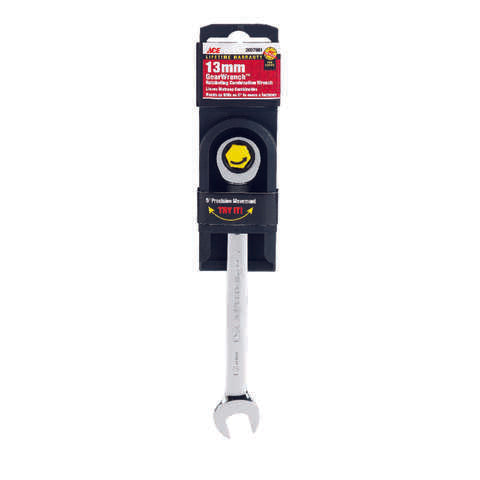 Ace Pro Series GearWrench 13 mm X 13 mm Metric Combination Wrench 7.01 in. L 1 pc