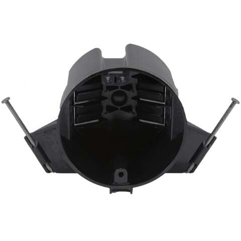 Cantex EZ Box New Work 18 cu in Round Polycarbonate Ceiling Box Black