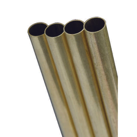 K&S 11/32 in. D X 36 in. L Round Brass Tube 1 pk, Pack of 4