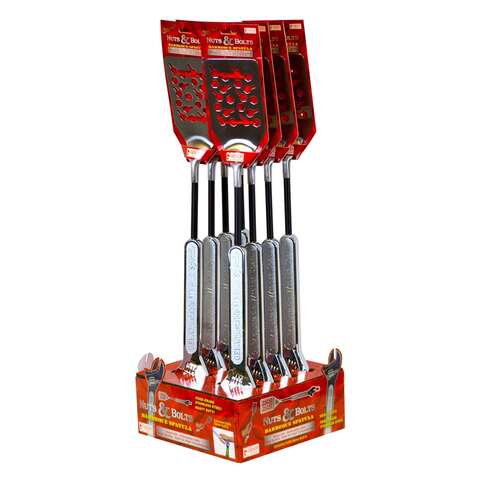 Nuts and Bolts Spatula Stainless Steel Assorted Grill Spatula 8 pc, Pack of 8