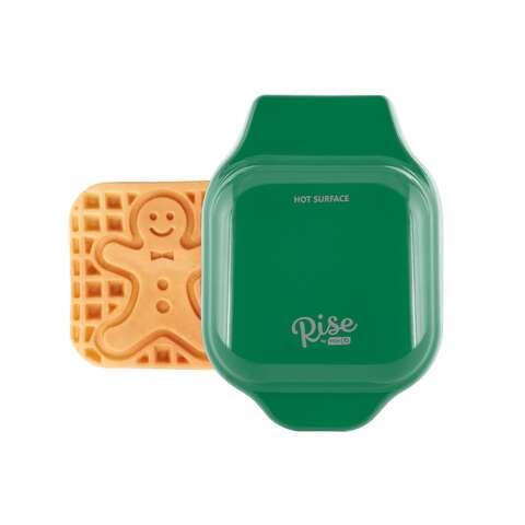 Rise by Dash 1 waffle Green Aluminum Waffle Maker