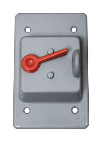 Sigma Engineered Solutions Rectangle Plastic 1 gang 4.76 in. H X 3.01 in. W Toggle Switch Cover