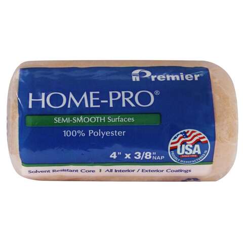 Premier Home-Pro Polyester 4 in. W X 3/8 in. Paint Roller Cover 1 pk, Pack of 36
