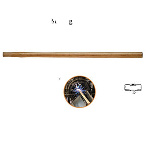 Link Handles 64542 Sledge/Maul Handle, 32 in L, Wood, Clear Lacquer, For: 6 to 16 lb Sledges or Striking Hammers