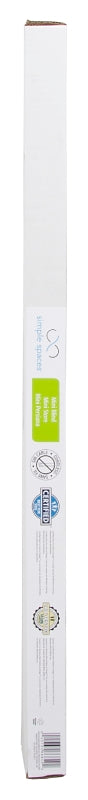 Simple Spaces PVCMB-4A Blind, 64 in L, 29 in W, Vinyl, White