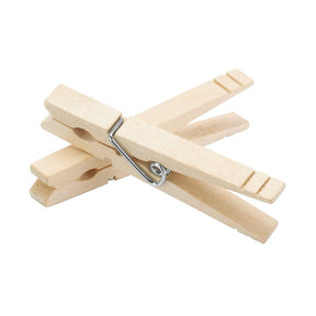 Whitmor 6026-868 Clothes Pin, 0.38 in W, 3.38 in L, Wood, Natural