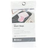 Whitmor 6154-140 Wash Bag, Nylon Bag, White, 6 in W, 10 in H, 1/2 in D