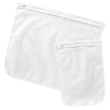 Whitmor 6154-140 Wash Bag, Nylon Bag, White, 6 in W, 10 in H, 1/2 in D