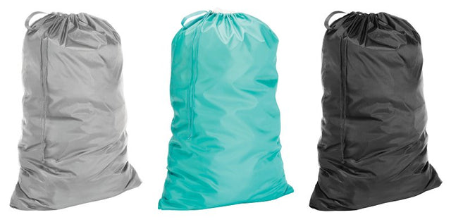 Whitmor 6880-2851-AST Dura Clean Laundry Bag, Drawstring Closure, Polyester, Assorted