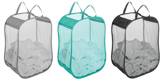 Whitmor 6880-983-AST Pop and Fold Laundry Bag, Assorted