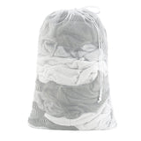 Whitmor 6154-111 Laundry Bag, Drawstring Cord Closure, Polyester, White