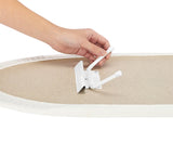 Whitmor 6169-6738 Ironing Board, 32 in L x 12 in W Board, Wood Board, Cream Board, Tabletop Board