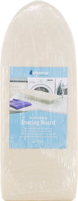 Whitmor 6169-6738 Ironing Board, 32 in L x 12 in W Board, Wood Board, Cream Board, Tabletop Board