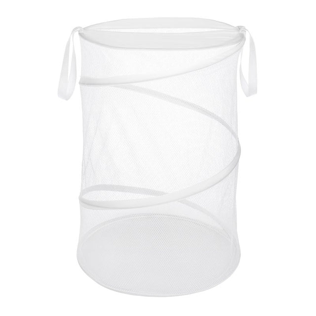 Whitmor 6233-1160-WHT Laundry Hamper, White, 18 in W, 26 in H, 18 in D