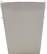 Whitmor 6744-3970-ALY Laundry Basket, Fabric Bag, Gray, 18 in W, 22 in H, 13 in D