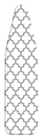 Whitmor 6880-833-MEDFGRY Ironing Board Cover and Pad, 54 in L, 15 in W, Fiber, Medallion Gray