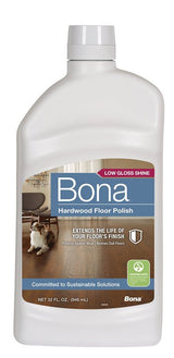 Bona WP500351001 Floor Polish, 32 oz, White, Liquid, Water/Aqua, Acrylic Copolymer, Tributoxyethyl Phosphate
