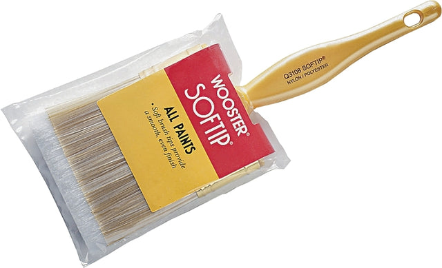 Wooster Q3108-2 Paint Brush, 2 in W, 2-7/16 in L Bristle, Nylon/Polyester Bristle, Beaver Tail Handle