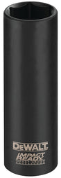 DEWALT Impact Ready DW22902 Deep Impact Socket, 3/4 in Socket, 1/2 in Drive, Square Drive, 6-Point, Steel