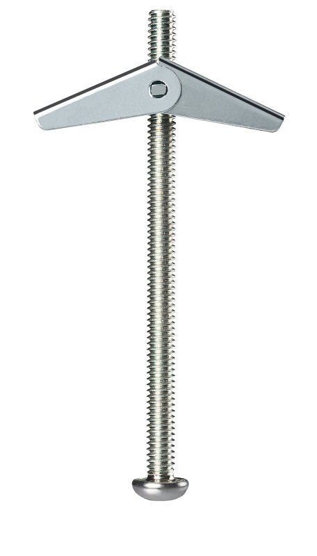 Cobra Anchors 082M Spring Toggle Bolt, 3 in L, Steel, 68 lb, 30/PK