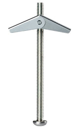 Cobra Anchors 082M Spring Toggle Bolt, 3 in L, Steel, 68 lb, 30/PK