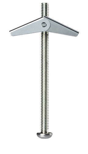 Cobra Anchors 082M Spring Toggle Bolt, 3 in L, Steel, 68 lb, 30/PK