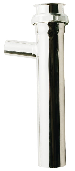 Plumb Pak PP142CP Branch Tailpiece, 3/4 in, 8 in L, Slip-Joint, Brass, Chrome-Plated