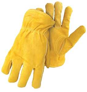 Boss 7186-S Gloves, S, Keystone Thumb, Elastic Cuff, Yellow
