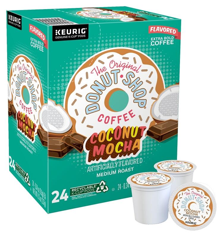 Keurig 5000330073 K-Cup Pod, Coconut Mocha, Medium Roast, 12 oz Box, Pack of 4